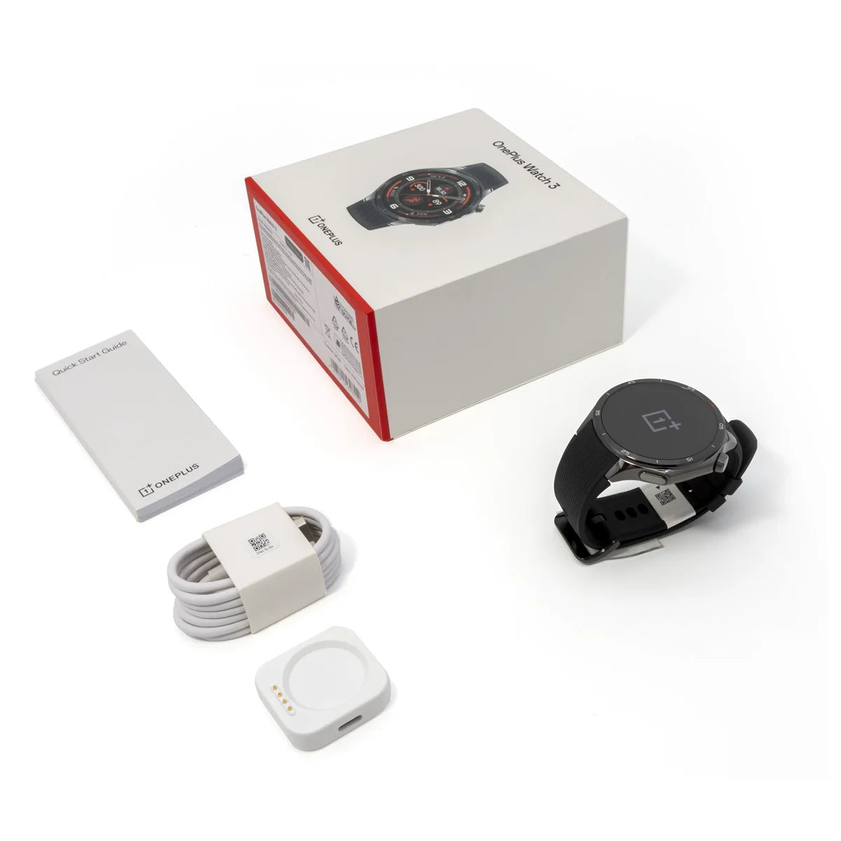 OnePlus Watch 3 Obsidian Titanium 1.5in AMOLED Wear OS Smartwatch