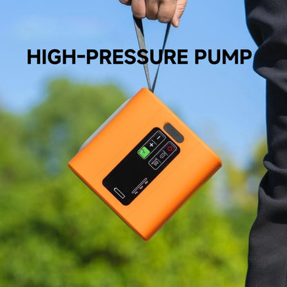 Portable Electric Air Pump Wireless Mini Inflator Black