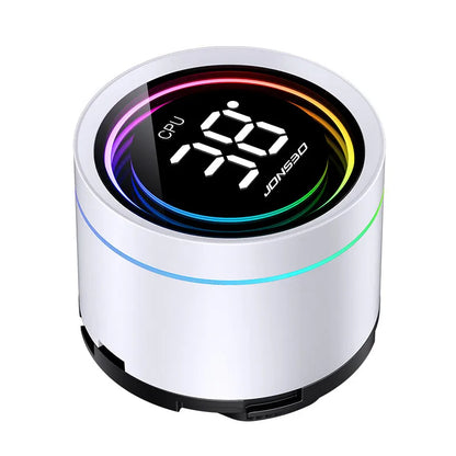 White CPU Liquid Cooling Radiator with Dual RGB Fans