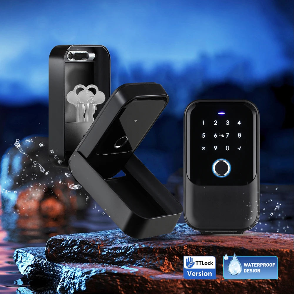 Waterproof Bluetooth Key Safe with Fingerprint Access