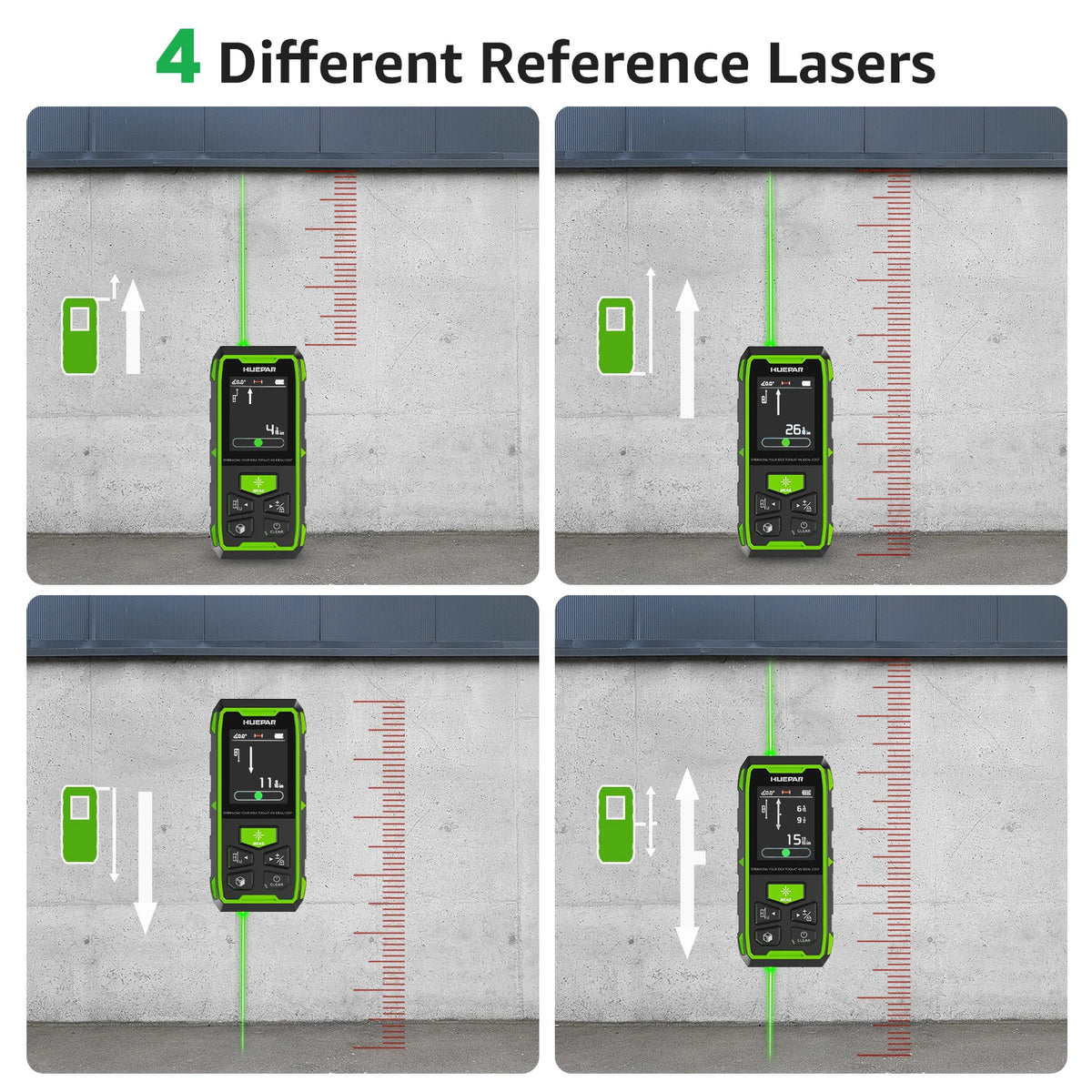 Dual Green Laser Rangefinder 200m High Accuracy LCD Display