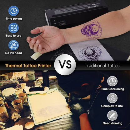 Professional Tattoo Transfer Machine with Battery and Bluetooth
