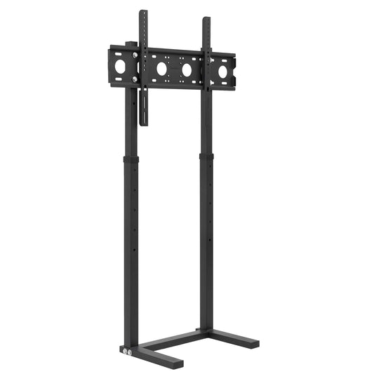 32–65 Inch Height Adjustable TV Floor Stand Black Steel