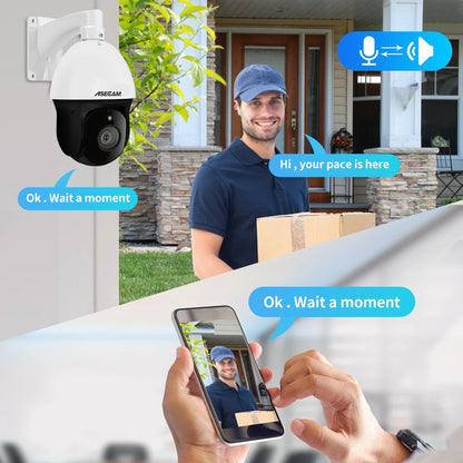 8MP 4K PTZ Security Camera 30X Zoom PoE