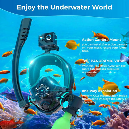 Portable Mini Scuba Tank with Snorkeling Mask