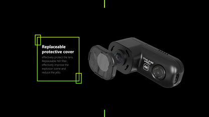 Wide Angle 4K HD Camera with 128GB Memory Card