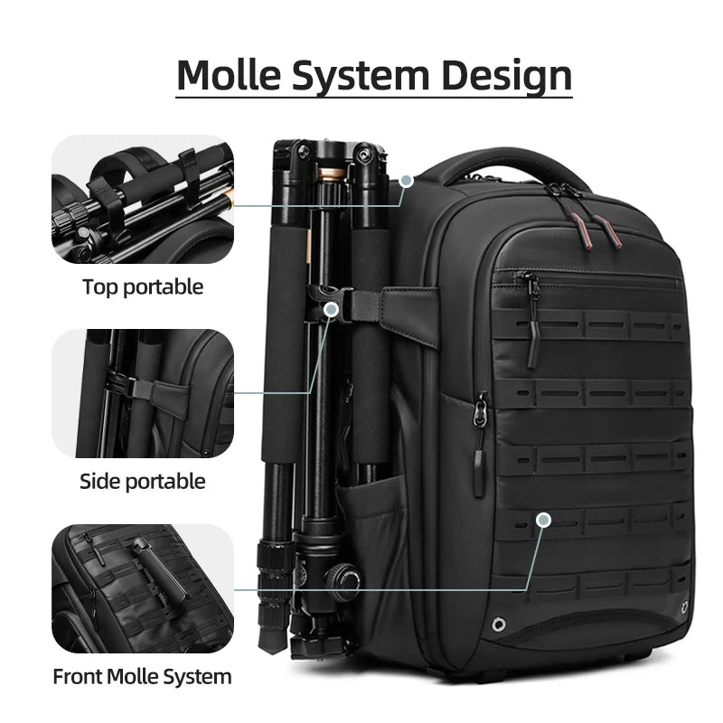 Professional Camera Backpack with Tripod & Drone Storage