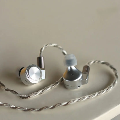 T10 PRO Silver In-Ear HiFi Earphones with Planar Driver
