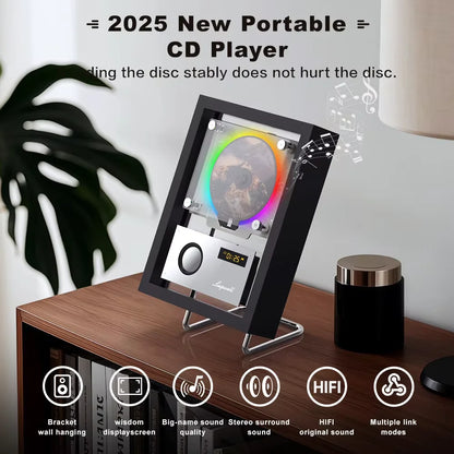 Multifunctional Wall Mounted CD Player with Bluetooth
