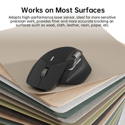 Light Gray Wireless Bluetooth Mouse 4000 DPI Ergonomic
