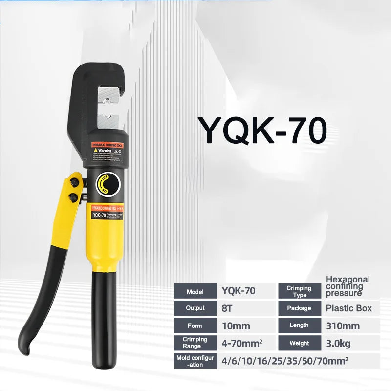Small Manual Hydraulic Cable Crimping Pliers YQK-70