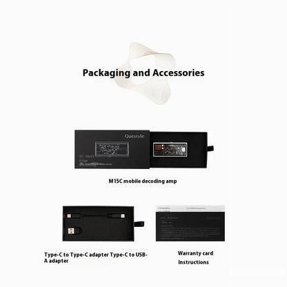 Portable USB DAC Headphone Amplifier 3.5mm 4.4mm Hi-Fi