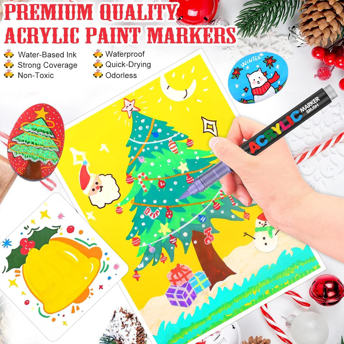 Acrylic Paint Marker Set 240 Colors Waterproof Art Pens