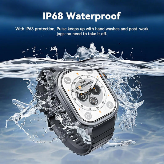Black Smartwatch 1.96" AMOLED Fitness & Training