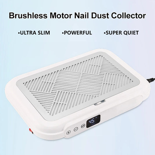 Pink Slim Quiet Nail Dust Cleaner with Reusable Filter
