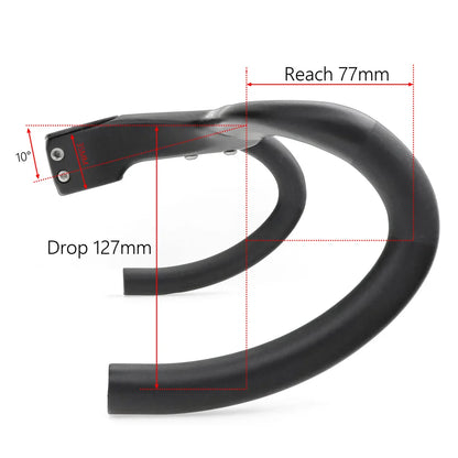 Lightweight Integrated Bike Handlebar 420x90mm Cycling Stem