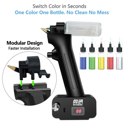 Rechargeable Cordless Airbrush Kit 30PSI for Painting and Crafts