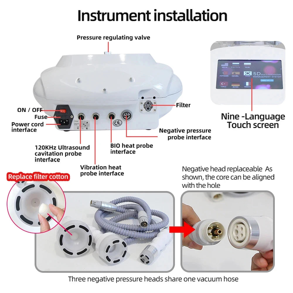 Ultrasonic Cavitation 5D Machine for Cellulite and Weight Loss