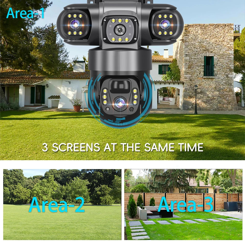 4G Solar Outdoor CCTV Camera 6K 12MP with Night Vision