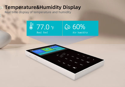 4.3 Inch Smart WiFi GSM Burglar Alarm with Temperature Display