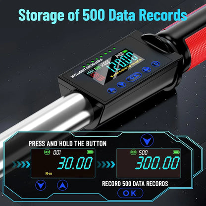 Electric Digital Torque Wrench 1/2" Drive 340Nm 3 Modes