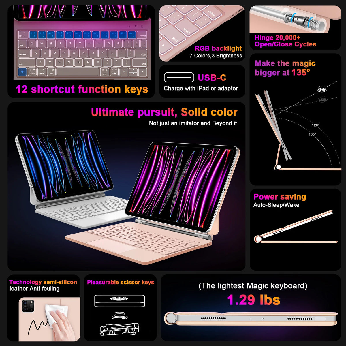 Magic Keyboard Case for iPad 10th Gen 10.9 Inch