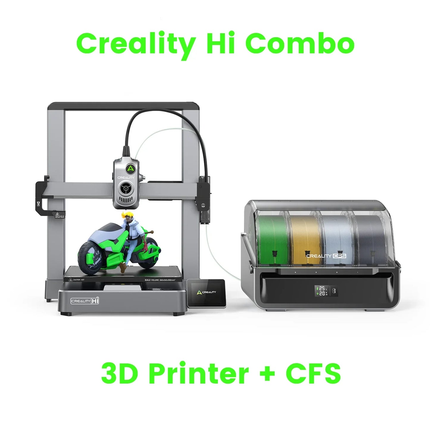 Hi Combo 3D Printer with Multi-Colour CFS Filament