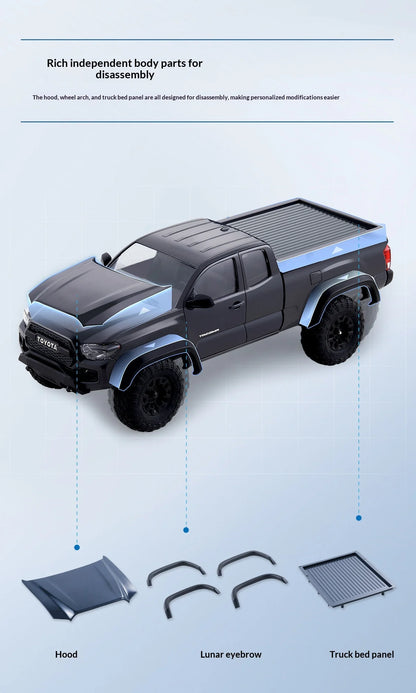 1/24 RC Rock Crawler Pickup RTR Red