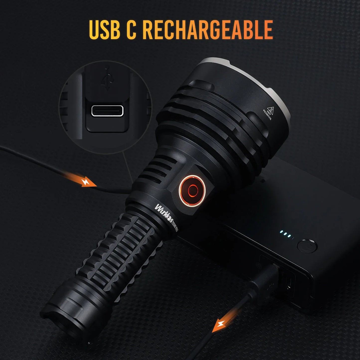 TS30S Pro Tactical Flashlight 6000 Lumens 1086m Range