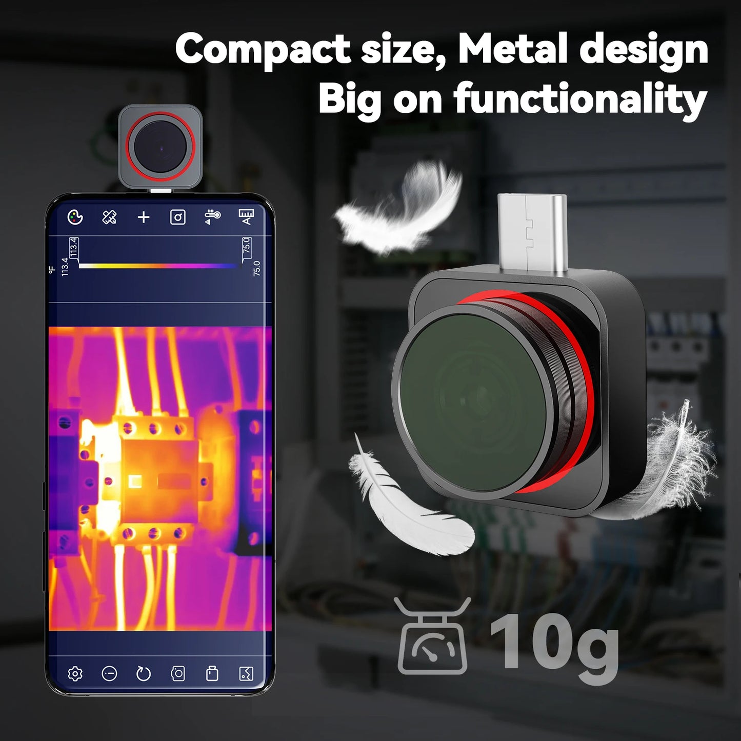 Portable Thermal Camera 160x120 for Electronics Maintenance