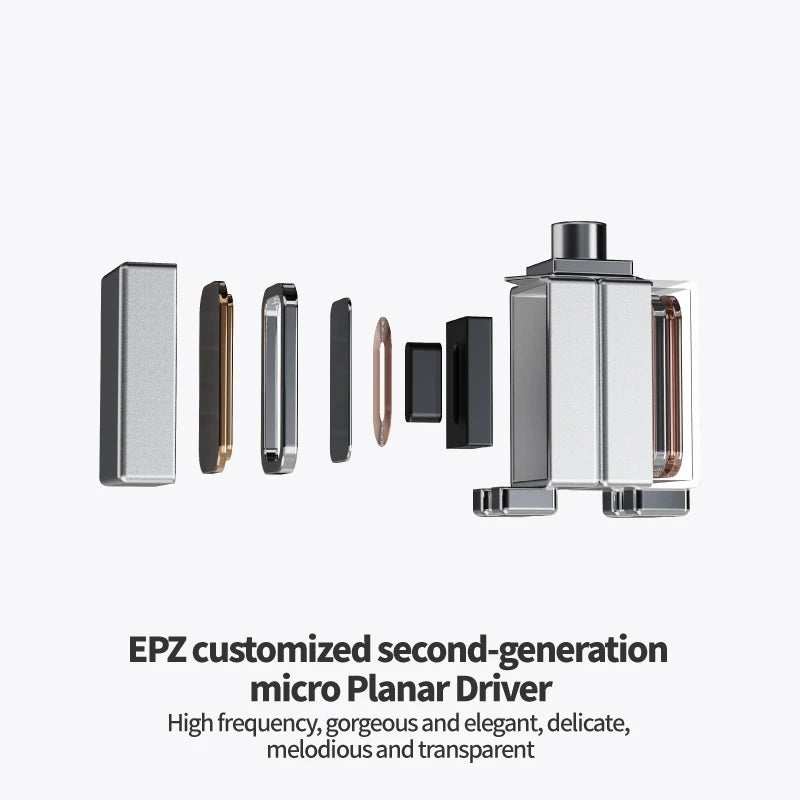 Premium Hybrid HiFi Earphones with Silver-Plated 6N Cable