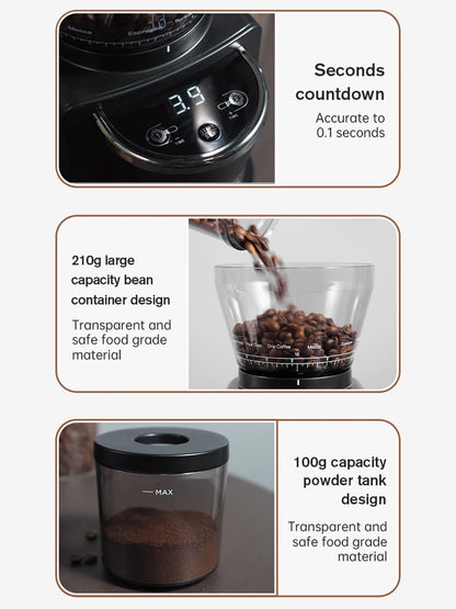 Automatic Electric Coffee Grinder 31 Gears Bean Storage