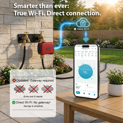 Smart WiFi Water Timer Automatic Garden Irrigation Controller 2 Pack