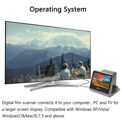 24MP Film & Slide Scanner with 5 Inch LCD Screen
