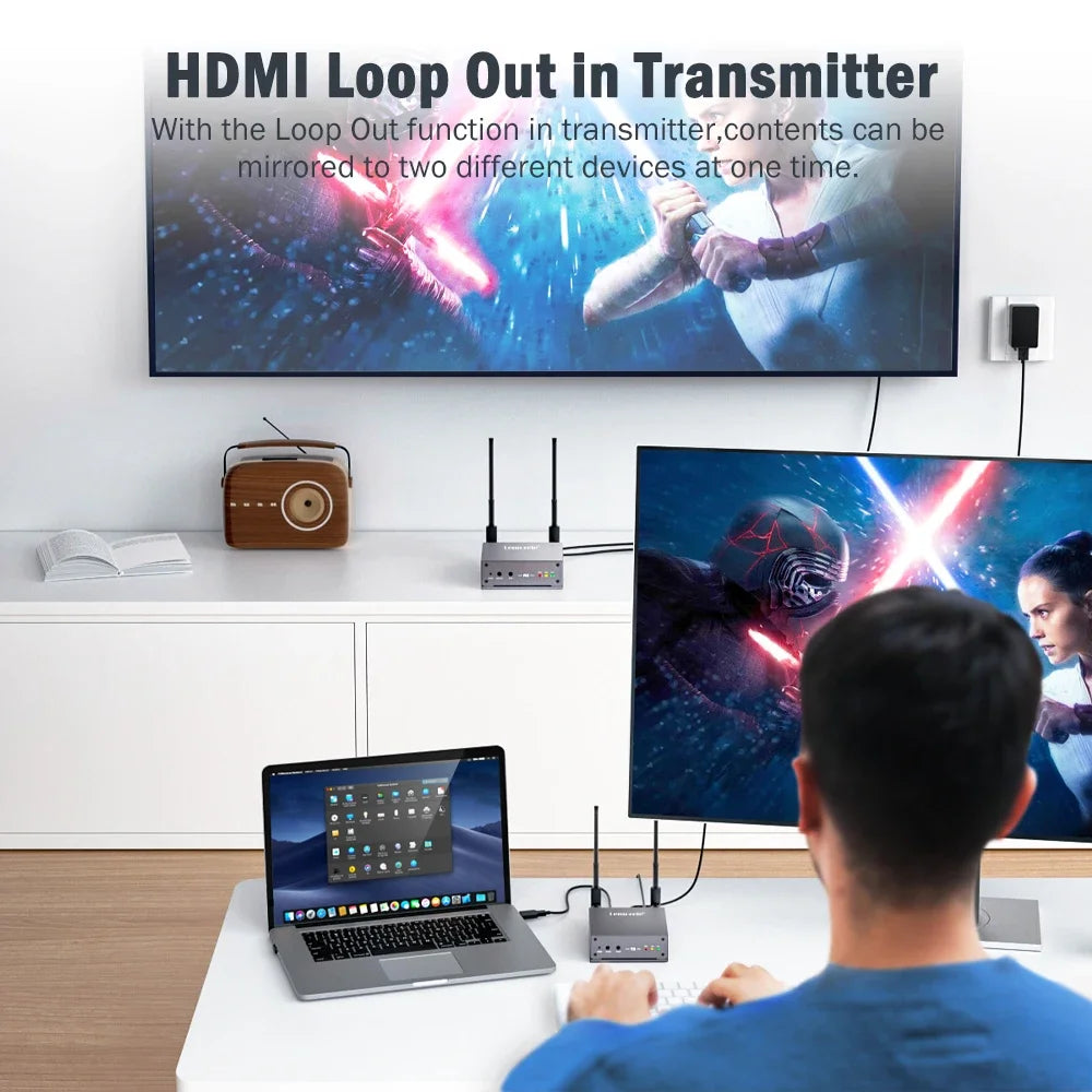 200m HDMI Wireless Transmitter and Receiver Kit 1080p