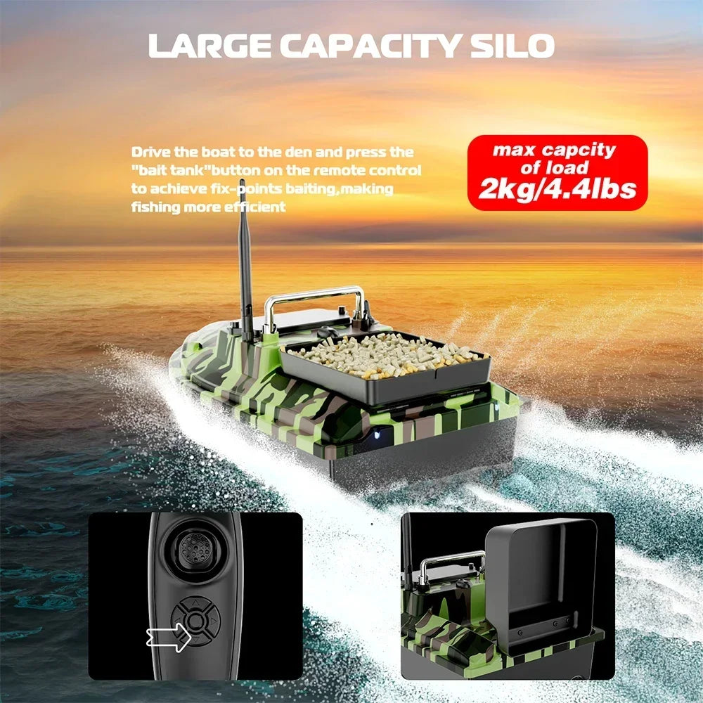 Portable Fishing Bait Boat 5200mAh