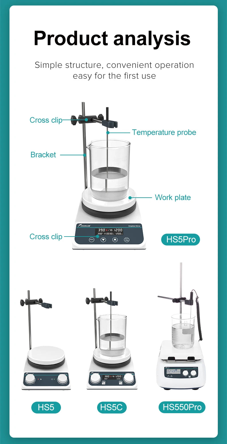 2L LCD Digital Magnetic Stirrer Hot Plate