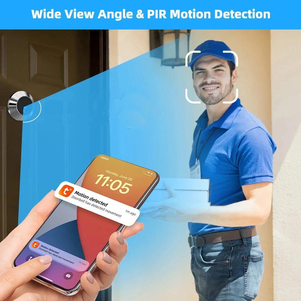 Wireless Door Viewer Camera 5G 2.4G Smart Security