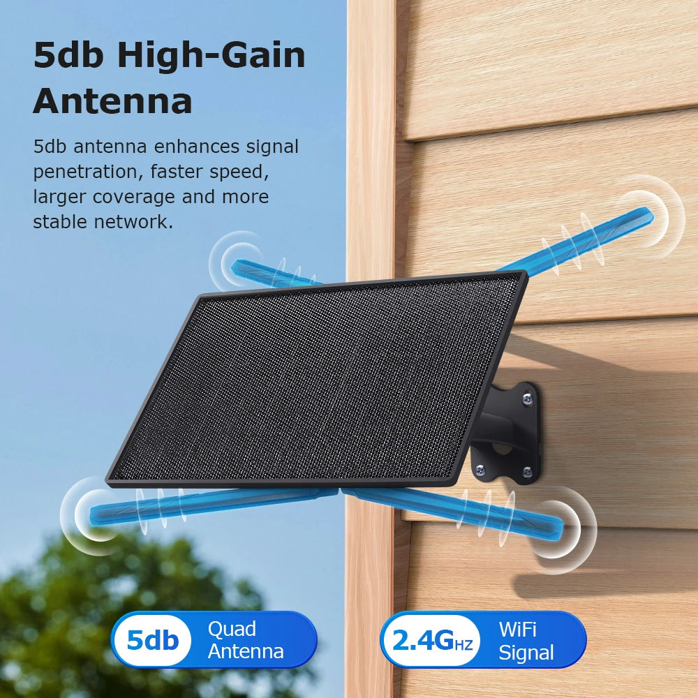 Portable 4G Solar Router with SIM Slot and 20100mAh Battery