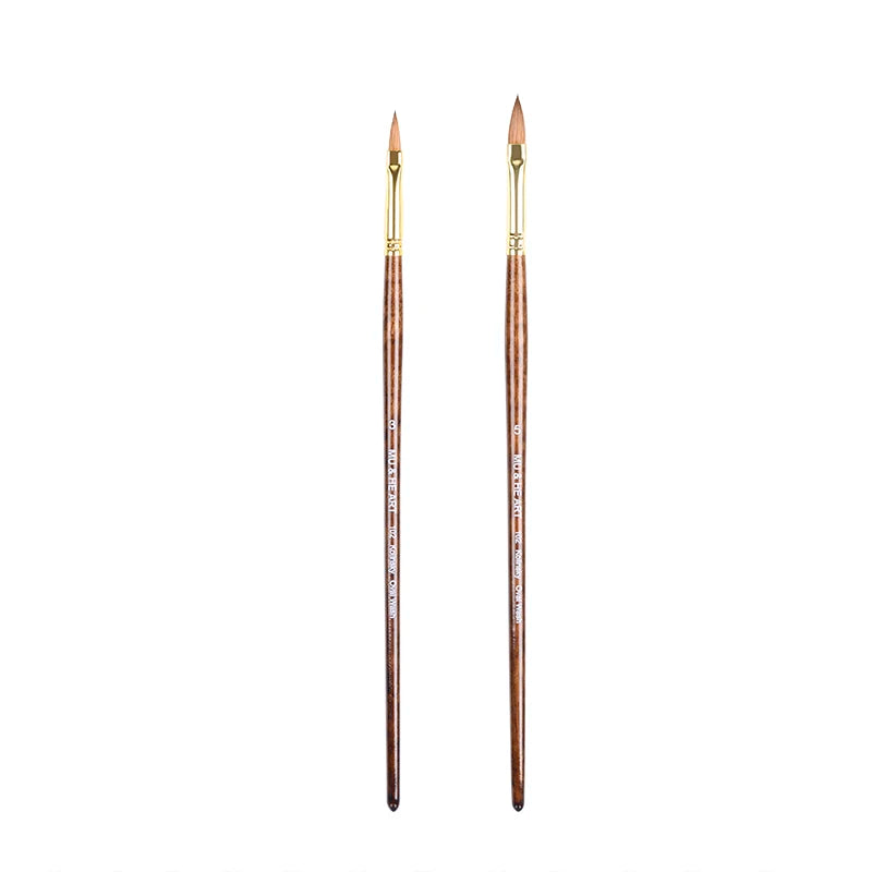 Kolinsky Hair Artist Paint Brush Set for Watercolor Acrylic Oil