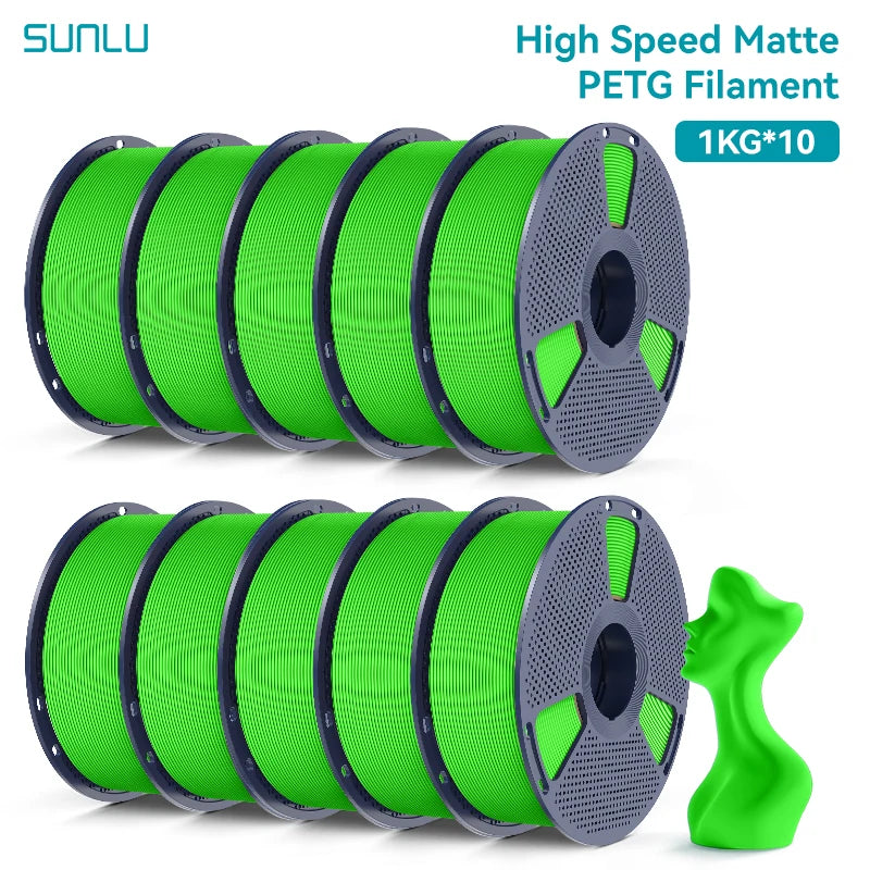 10KG Matte PETG 1.75mm Filament Ultra Fast 3D Printing