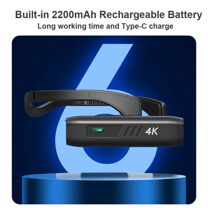 4K Wearable Head Camera WiFi Anti Shake 120 Degree