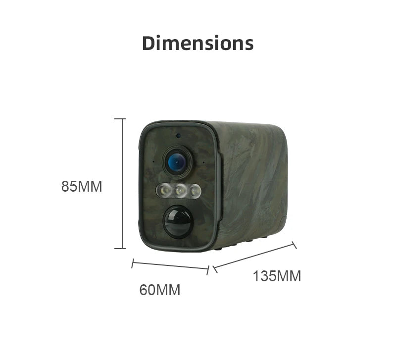 4MP 4G Outdoor Security Camera with 32GB Storage