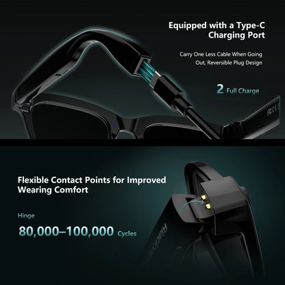4K AI Smart Glasses with Translation and Photo Video Recording