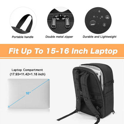 Large-Capacity Waterproof Camera Backpack for DSLR & Drone