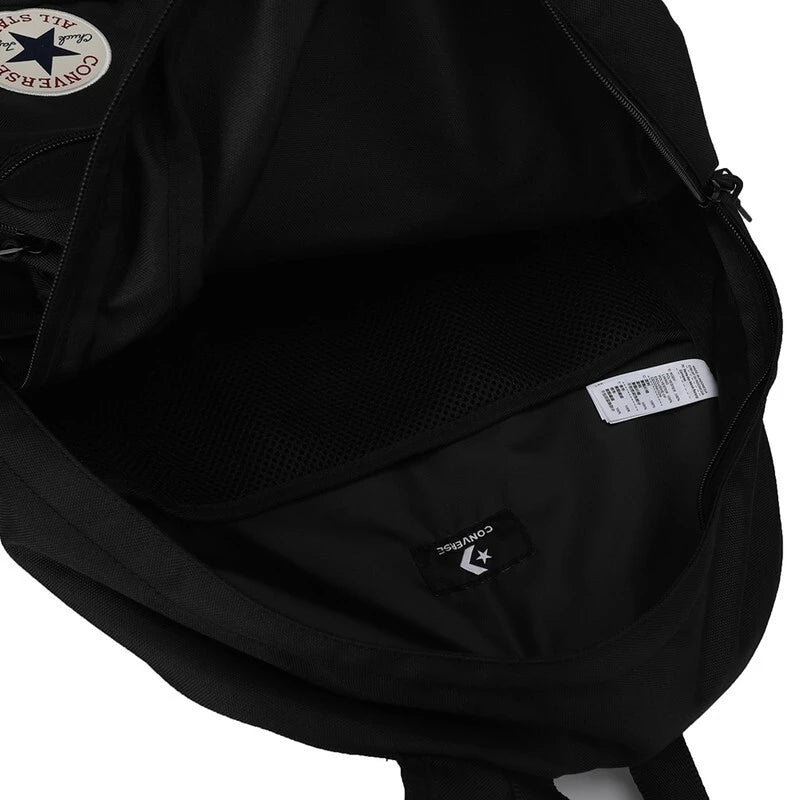 Black Sports Backpack Multiple Storage Compartments