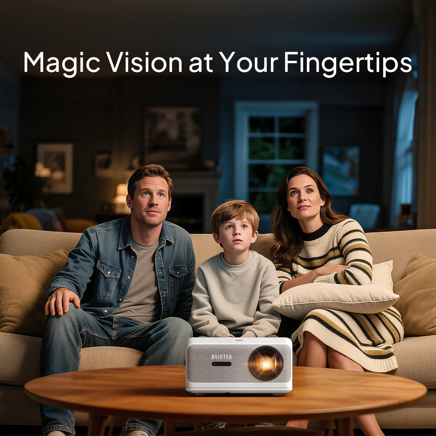 Portable Smart Projector 1080p 4K Support WiFi 6