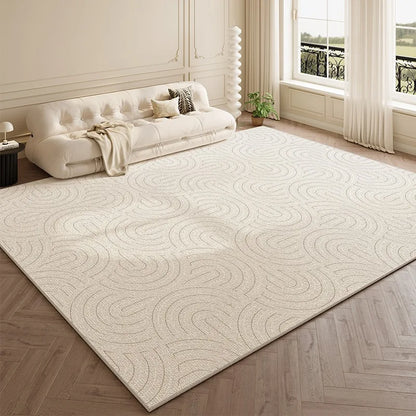 Large Beige Carpet 160x230cm Modern Living Room Rug