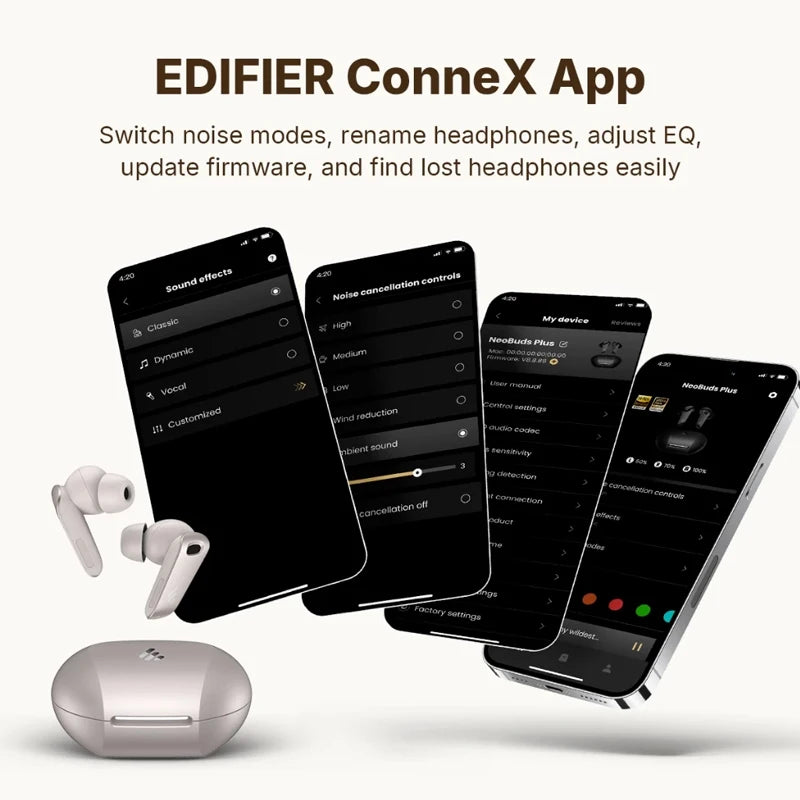 True Wireless Earbuds with Hybrid ANC and Hi-Res Sound