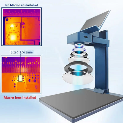 3D Thermal Camera 256×192 IR Sensor Macro Lens